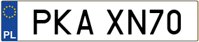 Trailer License Plate